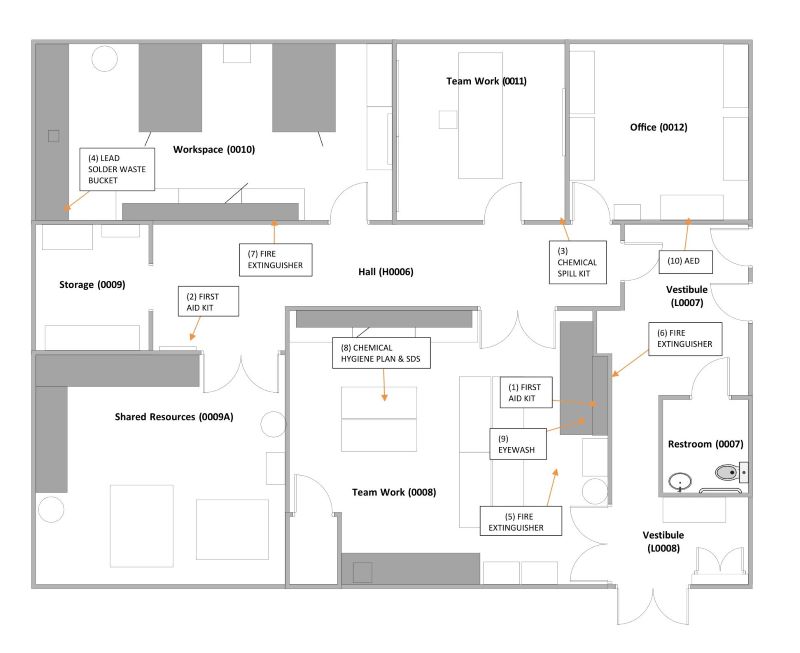 Map of Hovland Lab
